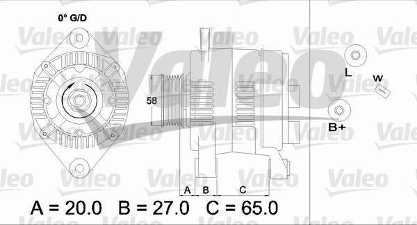 Valeo 437199 - Генератор autosila-amz.com