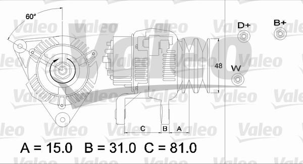 Valeo 437195 - Генератор autosila-amz.com