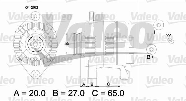 Valeo 437140 - Генератор autosila-amz.com