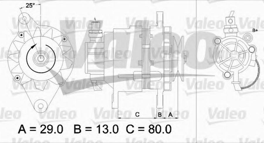 Valeo 437159 - Генератор autosila-amz.com