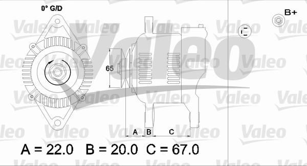 Valeo 437163 - Генератор autosila-amz.com