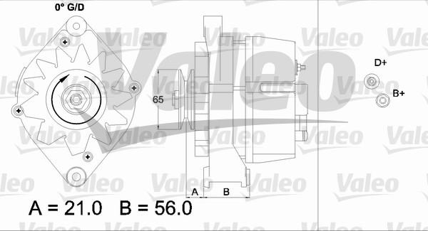 Valeo 437110 - Генератор autosila-amz.com