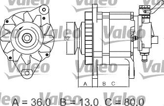 Valeo 437113 - Генератор autosila-amz.com