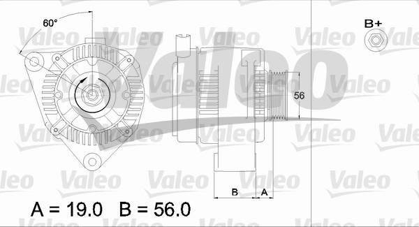 Valeo 437186 - Генератор autosila-amz.com