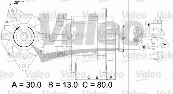 Valeo 437135 - Генератор autosila-amz.com