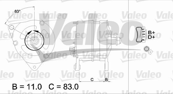 Valeo 437124 - Генератор autosila-amz.com