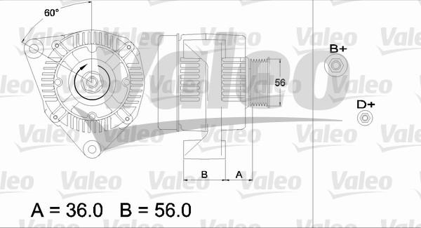 Valeo 437126 - Генератор autosila-amz.com