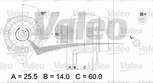 Valeo 437170 - Генератор autosila-amz.com