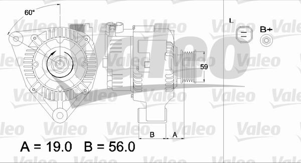 Valeo 437345 - Генератор autosila-amz.com