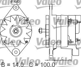 Valeo 437352 - Генератор autosila-amz.com