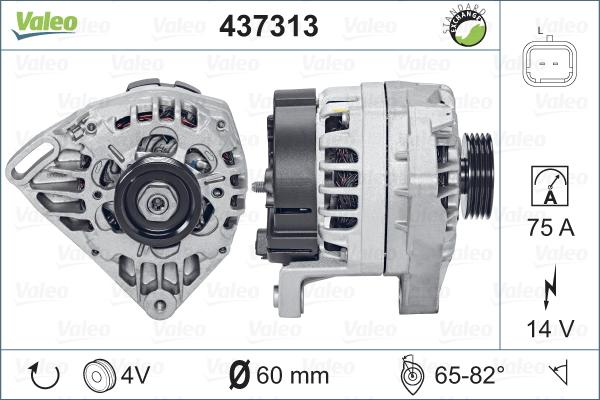 Valeo 437313 - Генератор autosila-amz.com