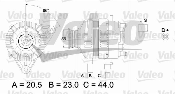 Valeo 437334 - Генератор autosila-amz.com