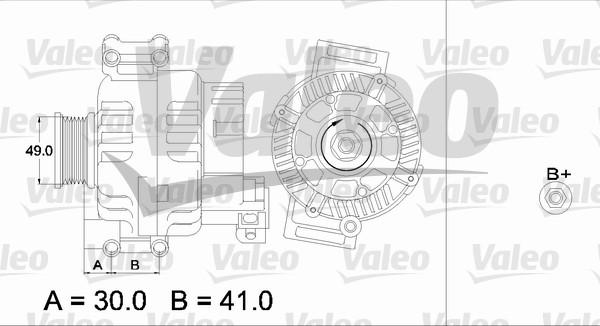 Valeo 437375 - Генератор autosila-amz.com