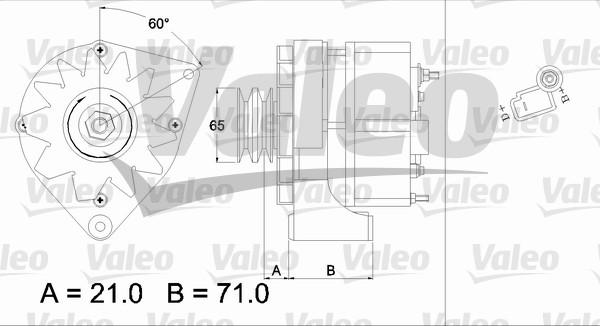 Valeo 437372 - Генератор autosila-amz.com