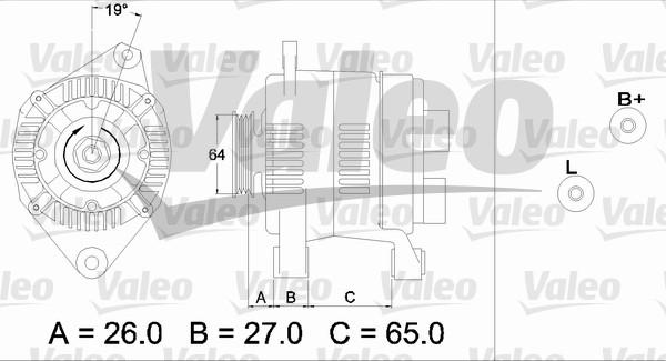 Valeo 437206 - Генератор autosila-amz.com