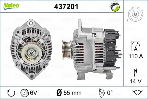 Valeo 437201 - реле-регулятор Ren autosila-amz.com