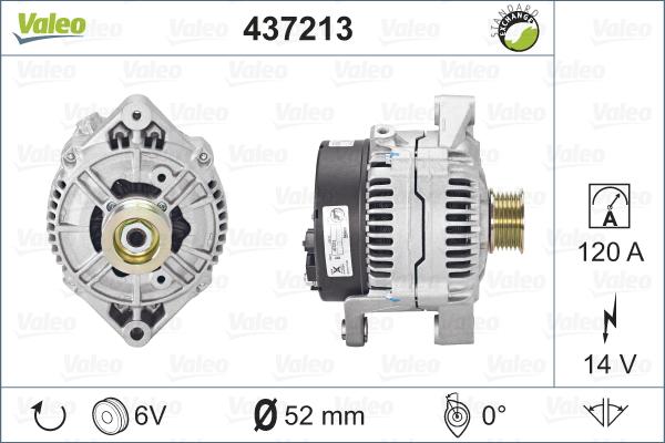 Valeo 437213 - Генератор autosila-amz.com