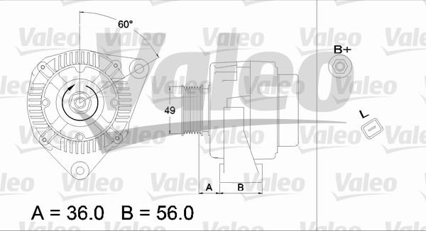 Valeo 437225 - Генератор autosila-amz.com