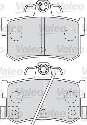 Valeo 598903 - Тормозные колодки, дисковые, комплект autosila-amz.com