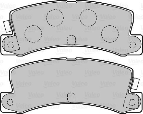 Valeo 598984 - Тормозные колодки, дисковые, комплект autosila-amz.com