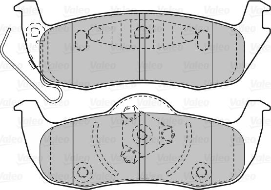 Valeo 598920 - Комплект тормозных колодок autosila-amz.com