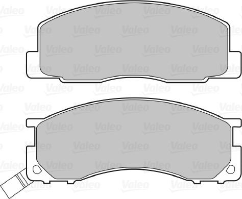 Valeo 598496 - Тормозные колодки, дисковые, комплект autosila-amz.com