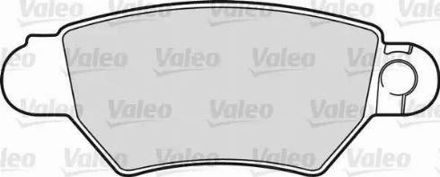 Valeo 598455 - Тормозные колодки, дисковые, комплект autosila-amz.com