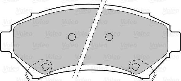 Valeo 598458 - Тормозные колодки, дисковые, комплект autosila-amz.com