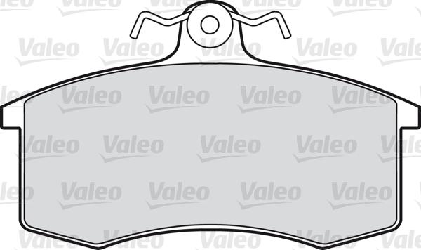 Valeo 598406 - Тормозные колодки, дисковые, комплект autosila-amz.com