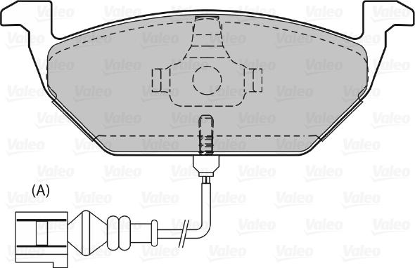 Valeo 598408 - VL598408 колодки дисковые передние!\ VW Golf, Skoda Octavia 1.4-1.9SDi 96> autosila-amz.com