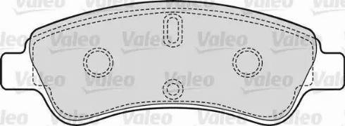 Valeo 598421 - Тормозные колодки, дисковые, комплект autosila-amz.com