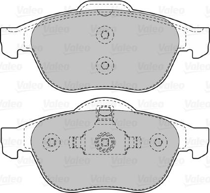 Valeo 598471 - VL598471 колодки дисковые передние!\Renault Espace 2.0-3.0DCi 02>/Laguna 1.6-2.2DCi 01> autosila-amz.com