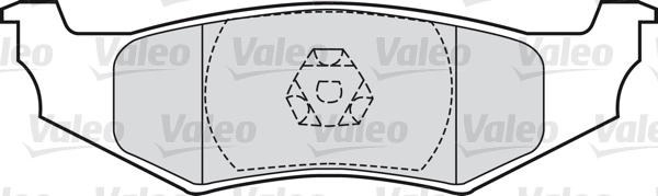 Valeo 598544 - Тормозные колодки, дисковые, комплект autosila-amz.com