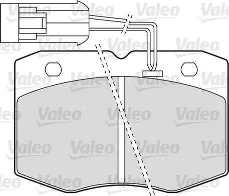 Valeo 598586 - Тормозные колодки, дисковые, комплект autosila-amz.com