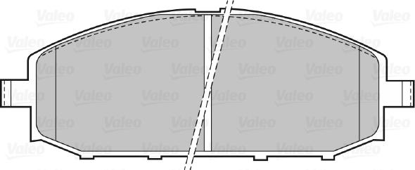 Valeo 598524 - Тормозные колодки, дисковые, комплект autosila-amz.com