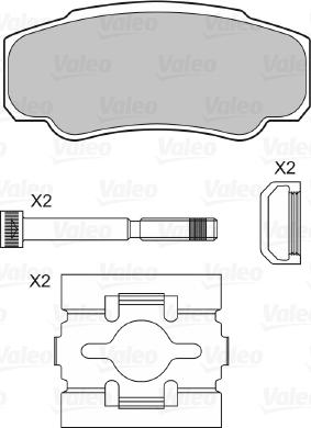 Valeo 598570 - Колодки тормозные autosila-amz.com