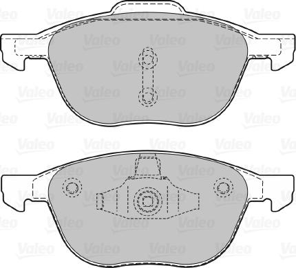 Valeo 598649 - Колодки торм дисков. autosila-amz.com