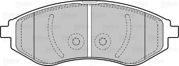 Valeo 670644 - Тормозные колодки, дисковые, комплект autosila-amz.com