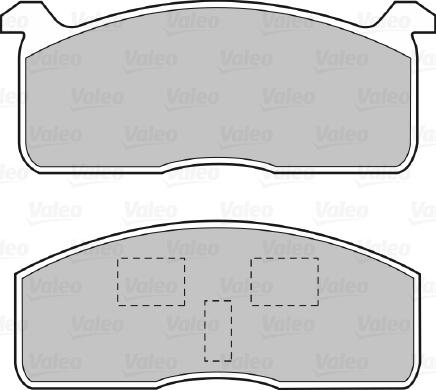 Valeo 598614 - Тормозные колодки, дисковые, комплект autosila-amz.com