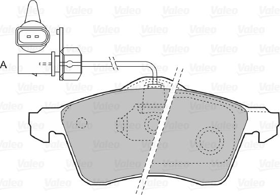 Valeo 598676 - VL598676 колодки дисковые передние! диск 15\ VW T4 &Syncro 90> autosila-amz.com