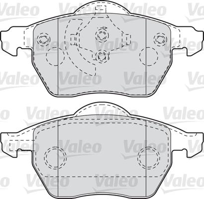 Valeo 598049 - Тормозные колодки, дисковые, комплект autosila-amz.com