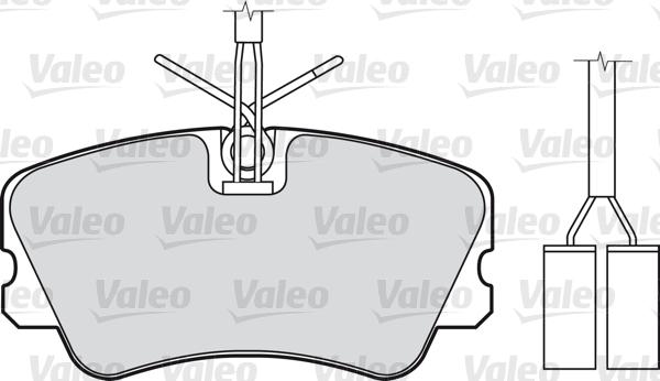 Valeo 598008 - Тормозные колодки, дисковые, комплект autosila-amz.com
