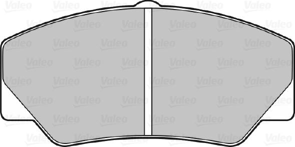 Valeo 598032 - Тормозные колодки, дисковые, комплект autosila-amz.com
