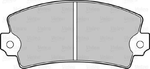 Valeo 598077 - Тормозные колодки, дисковые, комплект autosila-amz.com