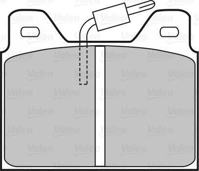 Valeo 598193 - комплект колодок дисковых autosila-amz.com