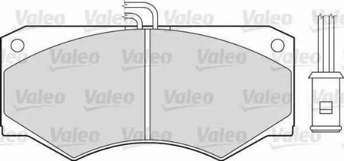 Valeo 598140 - Тормозные колодки, дисковые, комплект autosila-amz.com