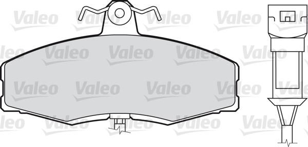 Valeo 598169 - Тормозные колодки, дисковые, комплект autosila-amz.com