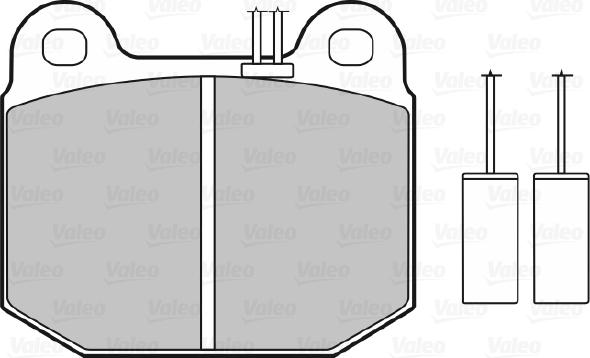 Valeo 598115 - Тормозные колодки, дисковые, комплект autosila-amz.com