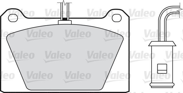 Valeo 598116 - Тормозные колодки, дисковые, комплект autosila-amz.com