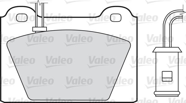 Valeo 598117 - Тормозные колодки, дисковые, комплект autosila-amz.com